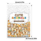 Cats, Dogs and Small Animals Line Art Coloring Book physical printed book product image 1, ISBN 9798904669379