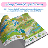 Scenes and Objects Coloring workbooks for Toddlers: Training Cognitive and Fine Motor Skills Series Set style3