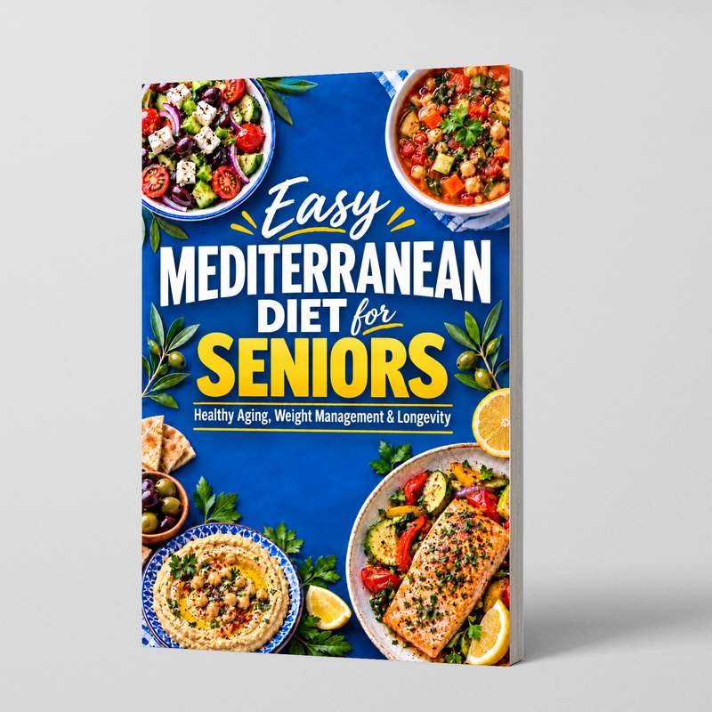 Easy Mediterranean Diet for Seniors: Recipes and Meal Ideas - front cover