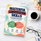 Masterful Conversation Skills - paperback beside a cup