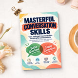 Masterful Conversation Skills - paperback beside writing materials