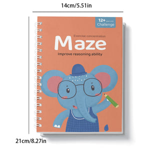 Challenging 12+ Maze Puzzle for Brain Training and Problem Solving