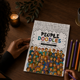 Fun Character Doodle Line Art Coloring Book physical printed book product image 3, ISBN 9798904669386