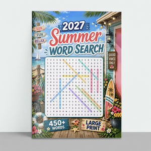 2027 Summer Word Search physical printed book product image 1, ISBN 9798907001022