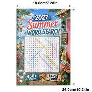 2027 Summer Word Search physical printed book product image 2, ISBN 9798907001022