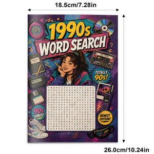 1990s Word Search physical printed book product image 2, ISBN 9798907000919