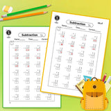 Subtraction Within 100 Math Workbook product image 7 showing printed book details for screen-free reading and learning
