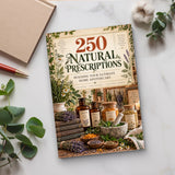 250 Natural Prescriptions - paperback on a desk