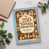 250 Natural Prescriptions - paperback on a desk