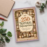 250 Natural Prescriptions - paperback on a desk