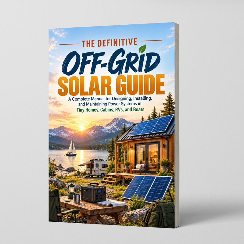 Off-Grid Solar Power Made Simple: Design, Install & Maintain Complete Solar Systems for Tiny Homes, Cabins, RVs & Boats - front cover