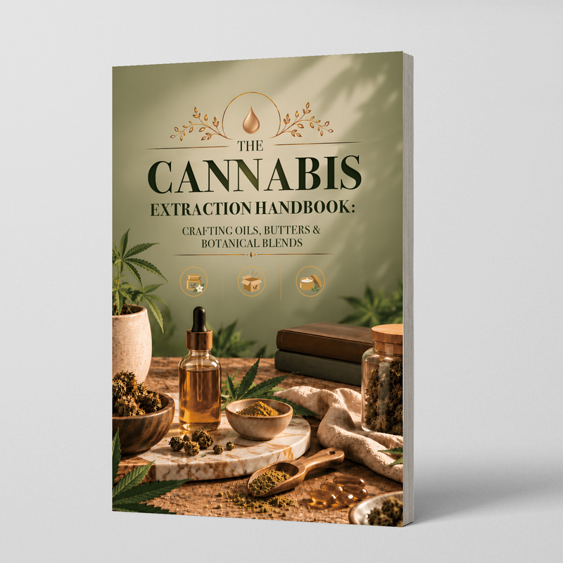 The Cannabinoid Extraction Handbook: DIY Oils, Butters & Botanical Blends - front cover