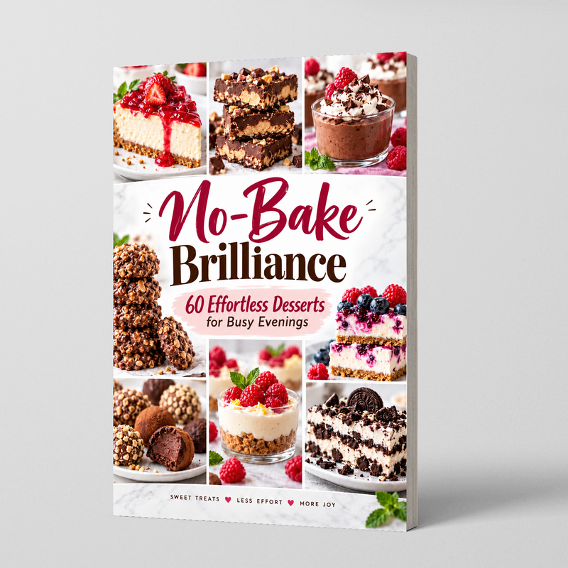 No-Bake Brilliance: 60 Desserts for Busy Evenings - front cover