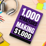 1,000 Strategies for Making $1,000 - paperback with stationery