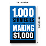 1,000 Strategies for Making $1,000 - cover and dimensions