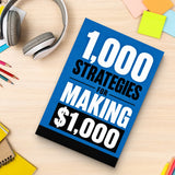 1,000 Strategies for Making $1,000 - paperback with stationery