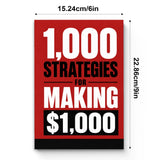 1,000 Strategies for Making $1,000 - cover and dimensions