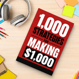 1,000 Strategies for Making $1,000 - paperback with stationery