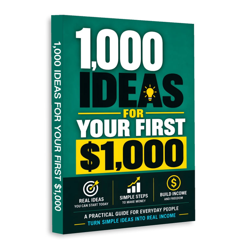 1,000 Ideas for Your First $1,000 - front cover