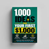 1,000 Ideas for Your First $1,000 - front cover design