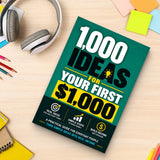 1,000 Ideas for Your First $1,000 - paperback with stationery