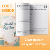Mindful Money Planner - sample writing pages