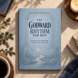 The Godward Rhythm for Men - front cover displayed on a desk
