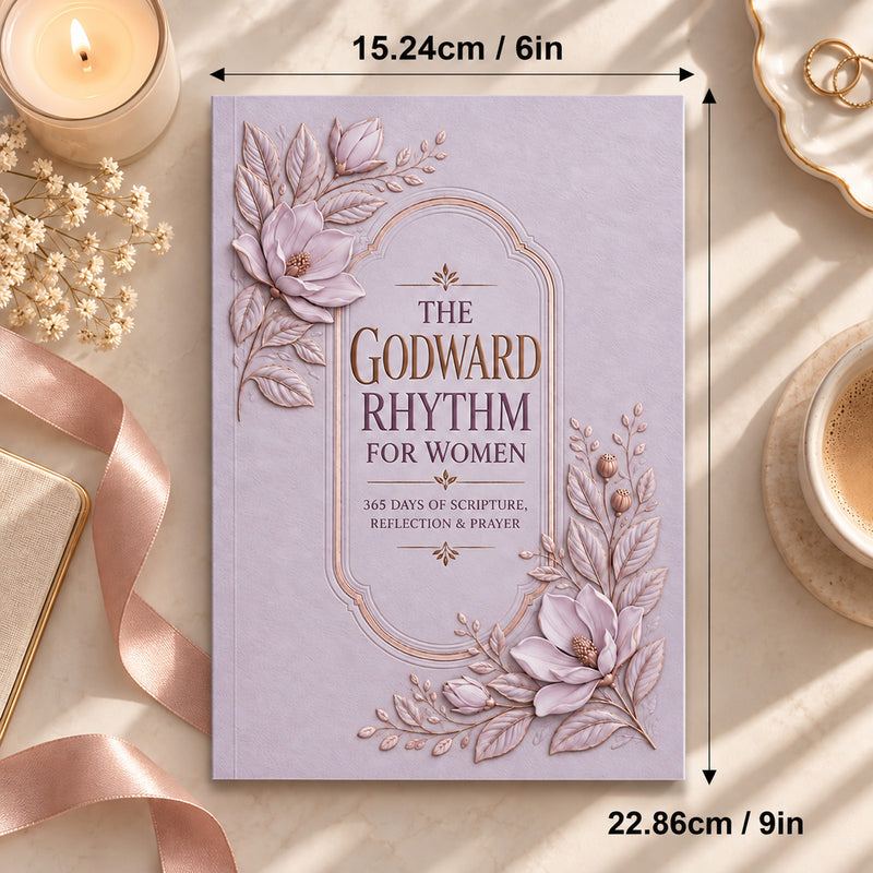 The Godward Rhythm for Women - cover and product dimensions
