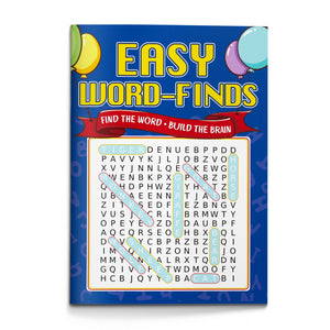 EASY WORD-FINDS: Find the Word, Build the Brain – Fun Word Search for Kids