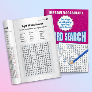 WORD SEARCH: Improve Vocabulary, Spelling, and Focus – Fun Word Puzzles for Kids