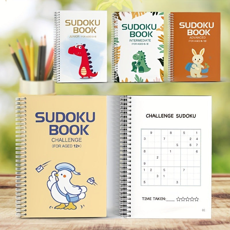 Sudoku Book Junior to Challenge 4-Book Set physical printed book product image 1, ISBN 9798900669397