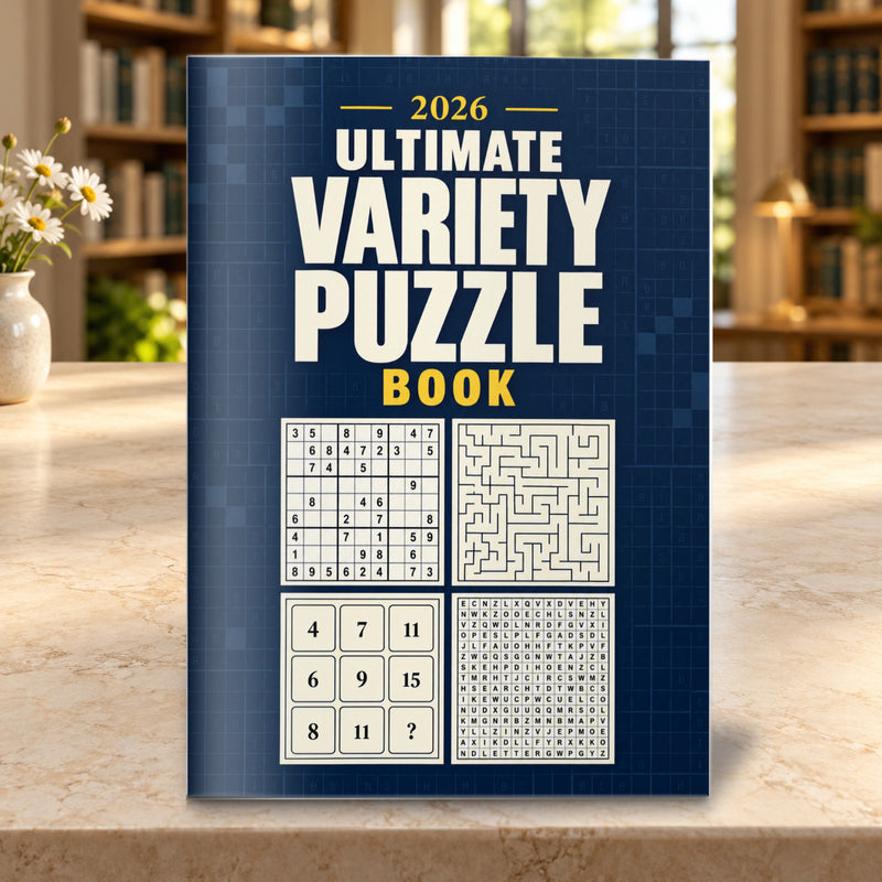 2026 Ultimate Variety Puzzle Book - front cover