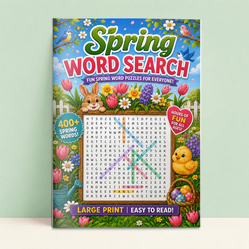 Spring Word Search - front cover