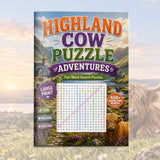 Highland Cow Puzzle Adventures - front cover