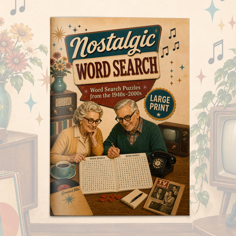 Nostalgic Word Search - front cover