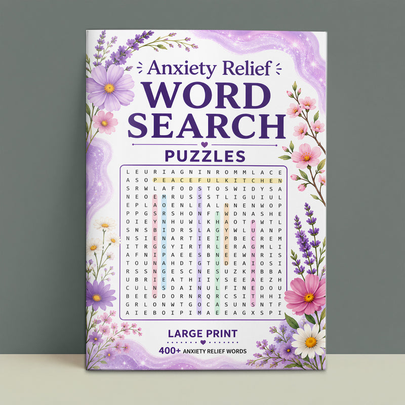 Calm Word Search Puzzles - front cover