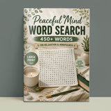 Peaceful Mind Word Search - front cover