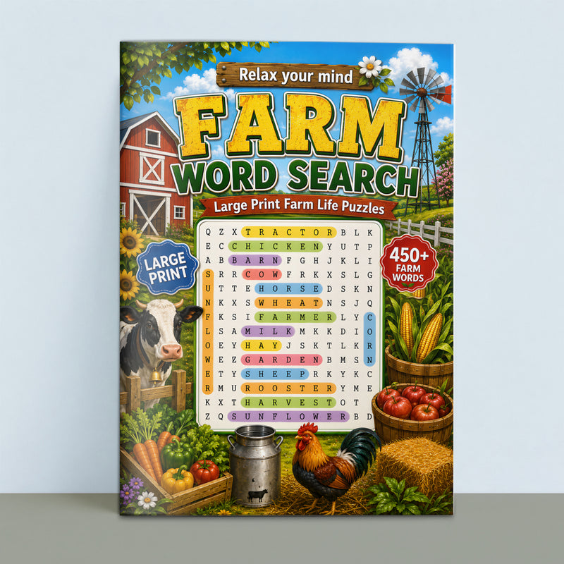 Farm Word Search - front cover