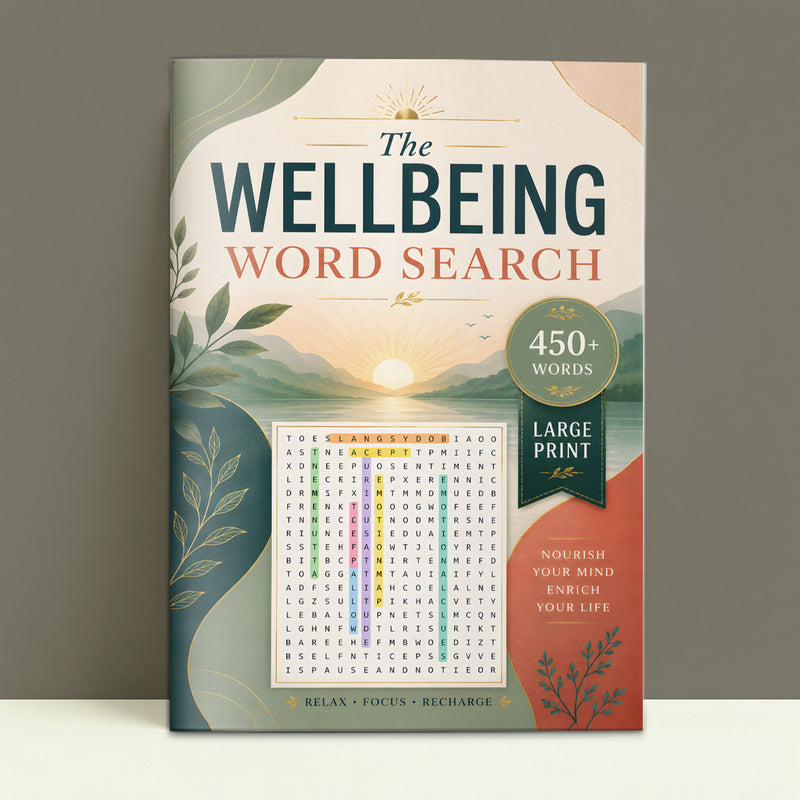 The Wellbeing Word Search - front cover
