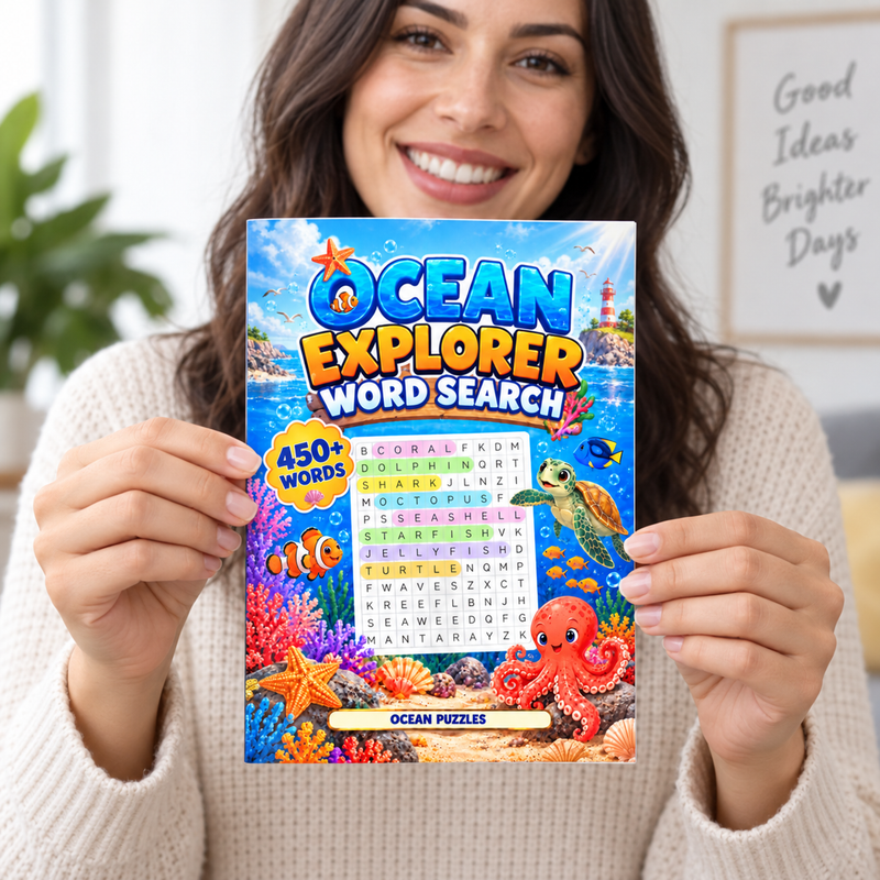 Ocean Explorer Word Search - front cover