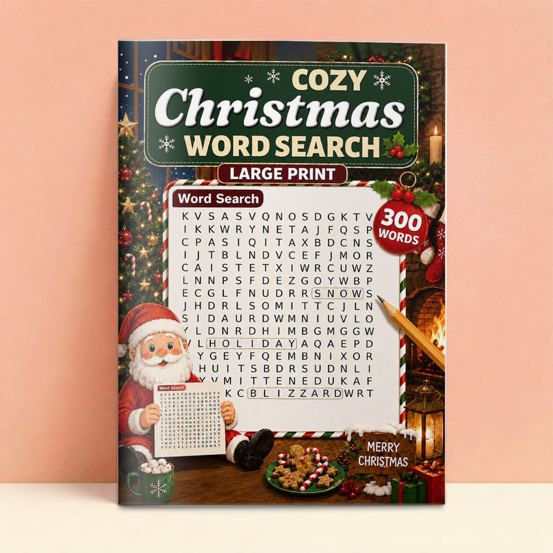 Cozy Christmas Word Search - front cover