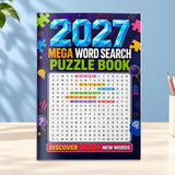 2027 Mega Word Search Puzzle Book - front cover