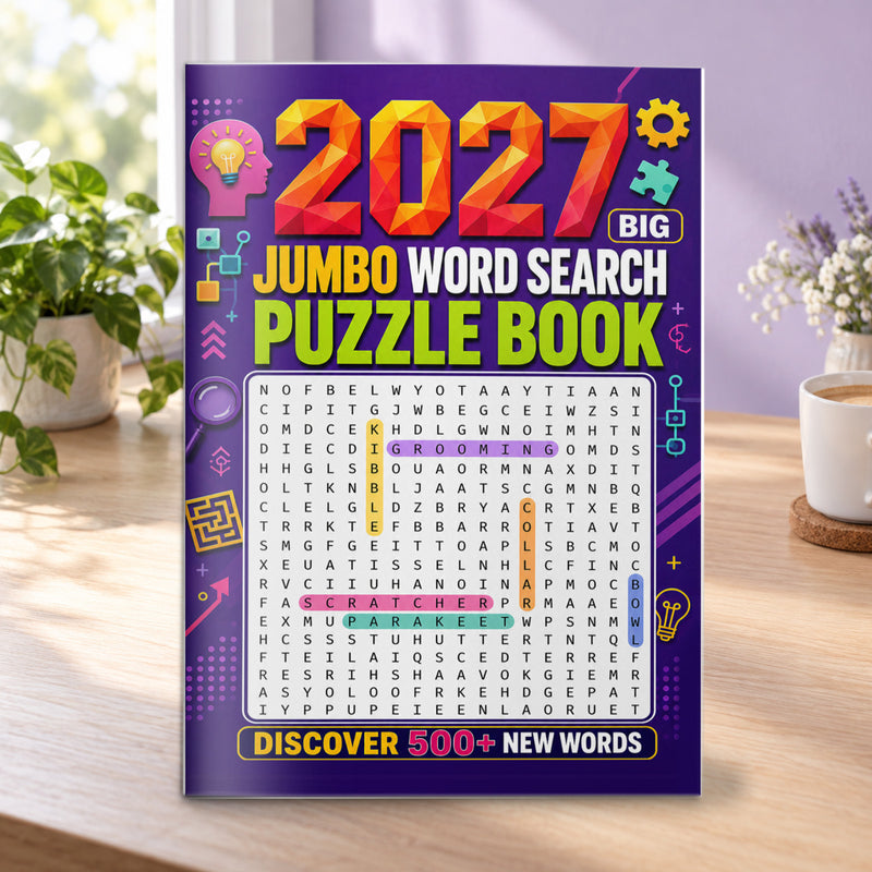 2027 Big Jumbo Word Search Puzzle Book - front cover