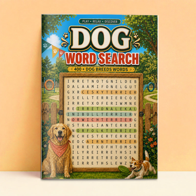 Dog Word Search printed book product image 1, ISBN 9798907000551