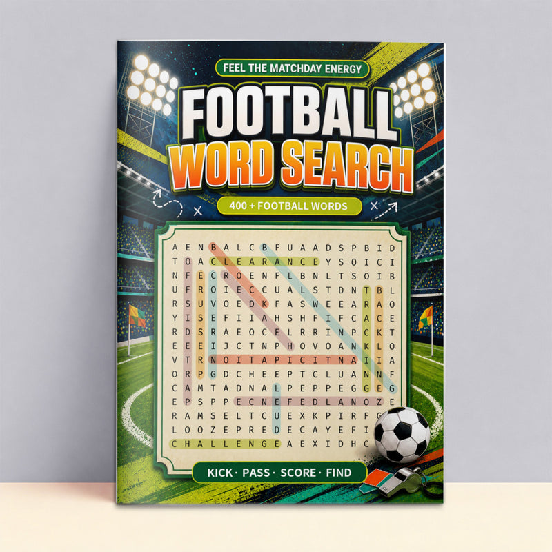 Football Word Search printed book product image 1, ISBN 9798907000575
