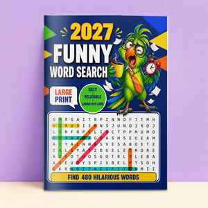 2027 Funny Word Search printed book product image 1, ISBN 9798907000582