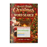 Merry & Bright Christmas Word Search - front cover