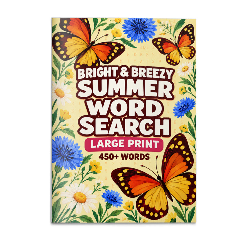 Bright & Breezy Summer Word Search - front cover