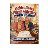 Golden Years Puzzle & Memory Word Search - front cover