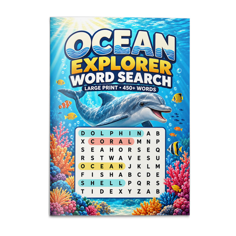 Ocean Explorer Word Search - front cover